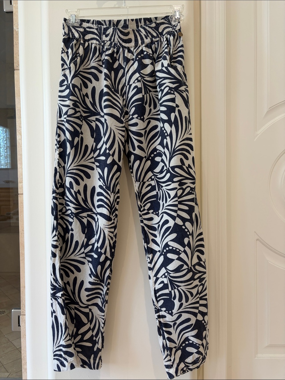 Rip Curl Navy & White Beach Pants